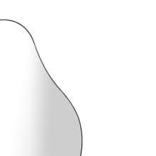 Guell Wall Mirror Black - 45cm x 98cm color Black