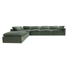 Cloud Deep Muse Forest Modular Sofa - 6 Piece color Muse Forest