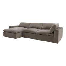 Cloud Deep Muse Mink Modular Sofa - 3 Seater Chaise color Muse Mink
