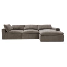 Cloud Deep Muse Mink Modular Sofa - 3 Seater Chaise color Muse Mink