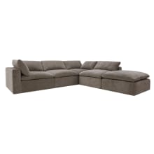 Cloud Deep Muse Mink Modular Sofa - 5 Piece color Muse Mink