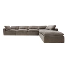 Cloud Deep Muse Mink Modular Sofa - 6 Piece color Muse Mink