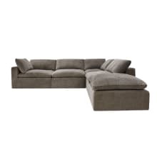 Cloud Muse Mink Modular Sofa - 5 Piece color Muse Mink