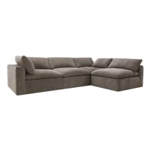Cloud Muse Mink Modular Sofa - 4 Piece color Muse Mink