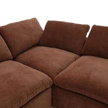 Cloud Muse Rust Modular Sofa - 4 Piece color Muse Rust