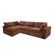 Cloud Muse Rust Modular Sofa - 4 Piece color Muse Rust