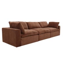 Cloud Muse Rust Modular Sofa - 3 Piece color Muse Rust