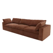 Cloud Muse Rust Modular Sofa - 3 Piece color Muse Rust