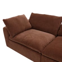 Cloud Muse Rust Modular Sofa - 3 Piece color Muse Rust