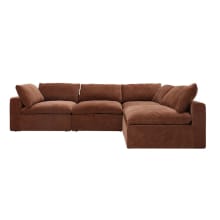 Cloud Muse Rust Modular Sofa - 4 Piece color Muse Rust