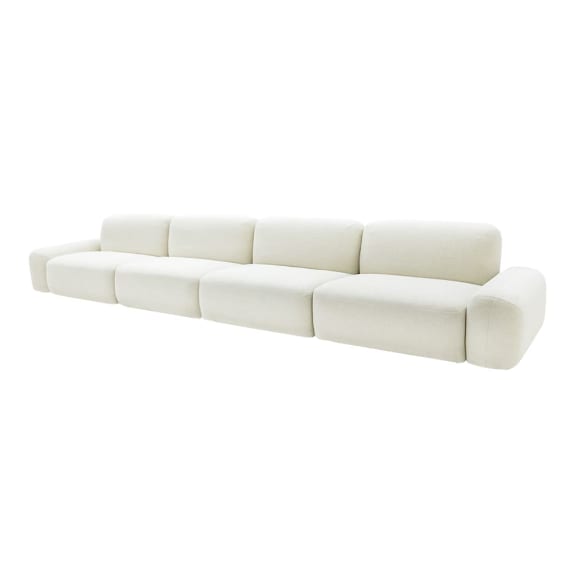 Beckett Noa Fog Modular Sofa - 4 Seater color Noa Fog