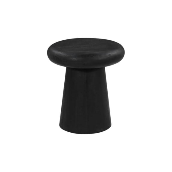 Darcy Mango Wood Side Table color Black