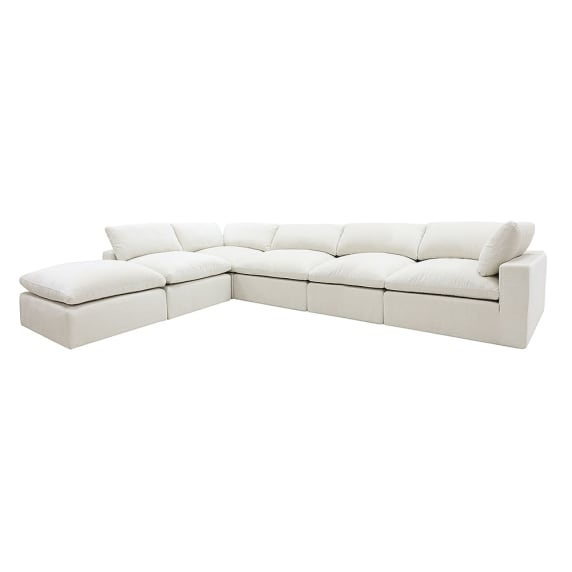 Skye Muse Flax Modular Sofa - 6 Seater color Muse Flax