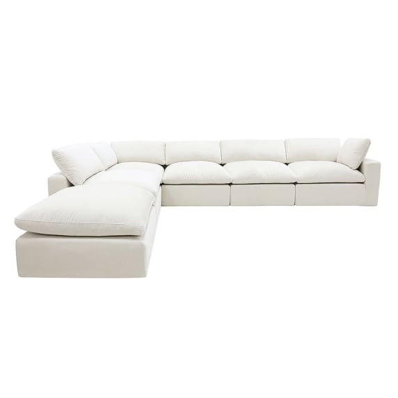 Skye Muse Flax Modular Sofa - 6 Seater color Muse Flax