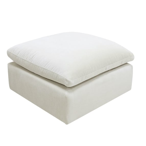 Skye Muse Flax Ottoman color Muse Flax