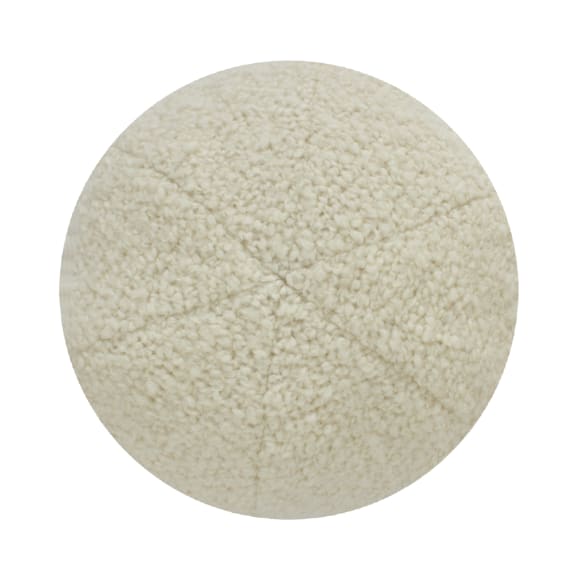 Pompidou Sphere Ball Cushion Boucle Wool Natural - Round 32cm color Natural