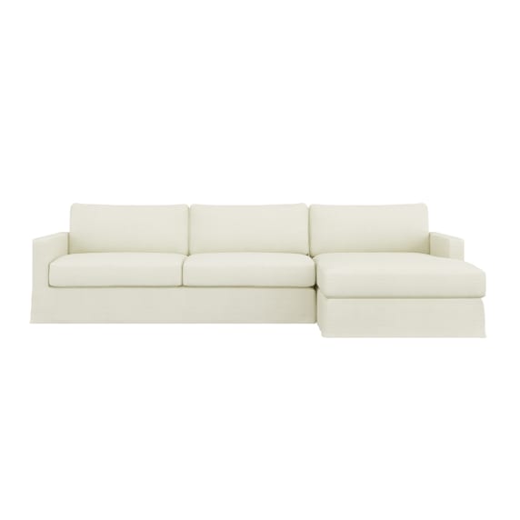 Sunday Tribute Ice Chaise Sofa - 3 Seater 