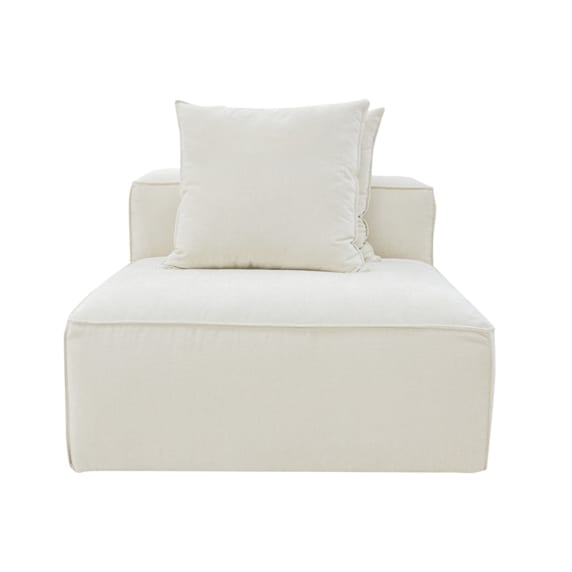 Riley Muse Flax Module Armless color Muse Flax