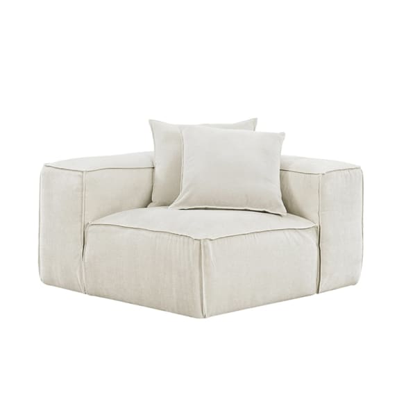 Riley Muse Flax Corner Sofa Module color Muse Flax