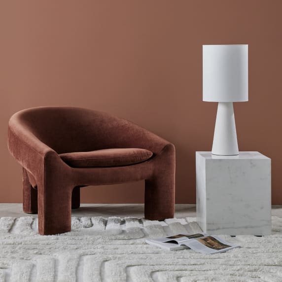 Blaire Accent Chair Muse Rust color Muse Rust