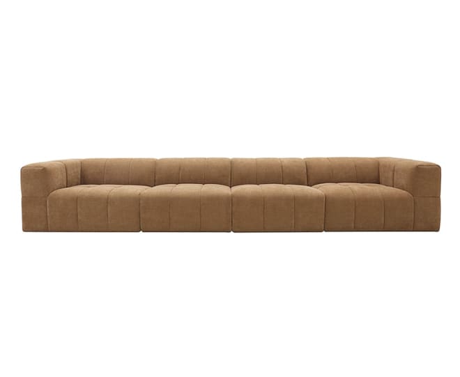 Lucello Tribute Chestnut Modular Sofa - 4 Piece color Tribute Chestnut