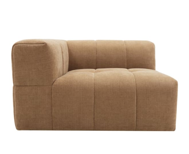 Lucello Tribute Chestnut Left Arm Facing Chair Module color Tribute Chestnut