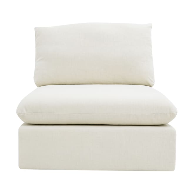 Ludlow Tribute Shell Armless Sofa Chair Module color Tribute Shell