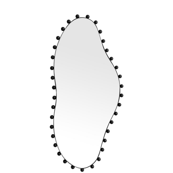 Lyon Wall Mirror Black - 50cm x 104cm color Black