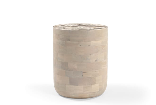 Elme Ghazali Side Table Natural - 45 x 45 x 55cm color Natural