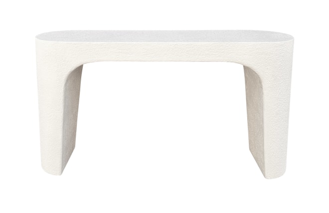 Albus Console Table Milky White color Milk