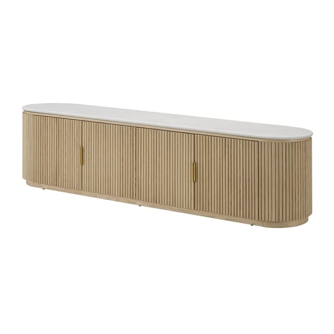 Ares TV Unit Natural & White Marble 