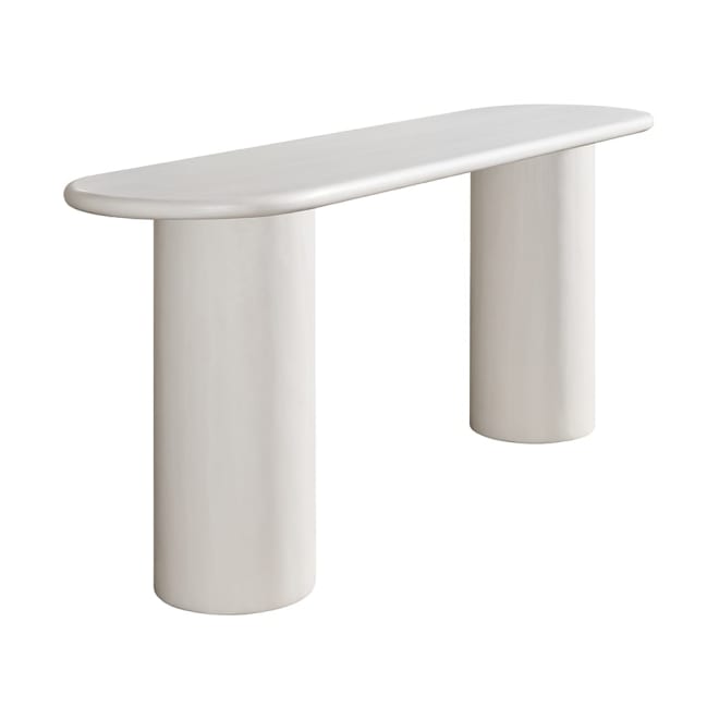 Athens Console Table White Jade Marble 