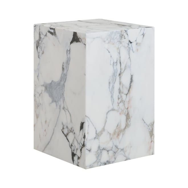 Hera Bulgari White Marble Plinth - 51 cm 