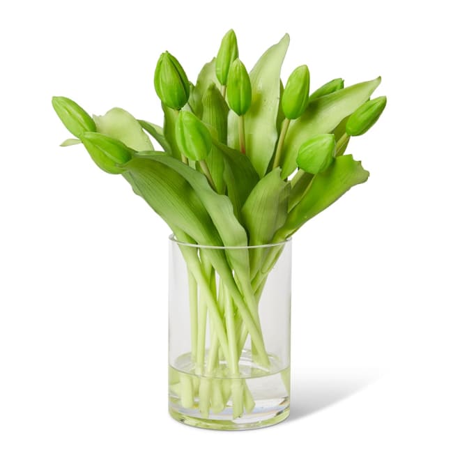 Tulip Bud Green Green/Clear - 23 x 23 x 31cm color Green/Clear