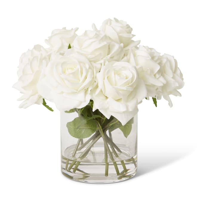 Rose Garden White - 30 x 30 x 28cm color White