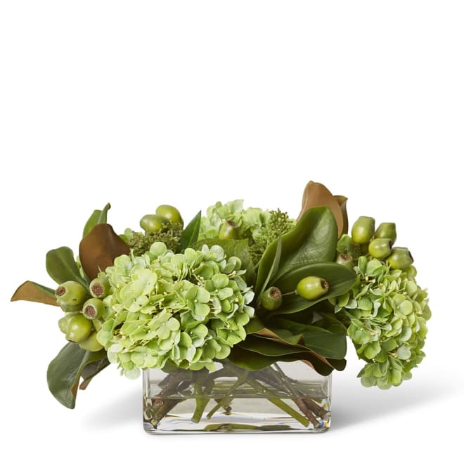 Hydrangea Mix (DS) Green - 18 x 15 x 10cm color Green