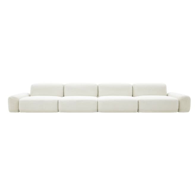 Beckett Noa Fog Modular Sofa - 4 Seater color Noa Fog