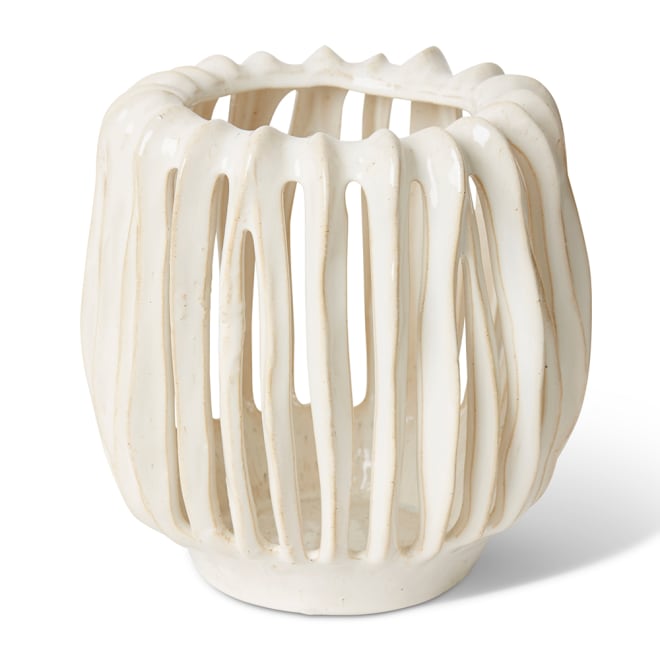 Onyeka Tall Candle Holder White - 23 x 22 x 22cm color White
