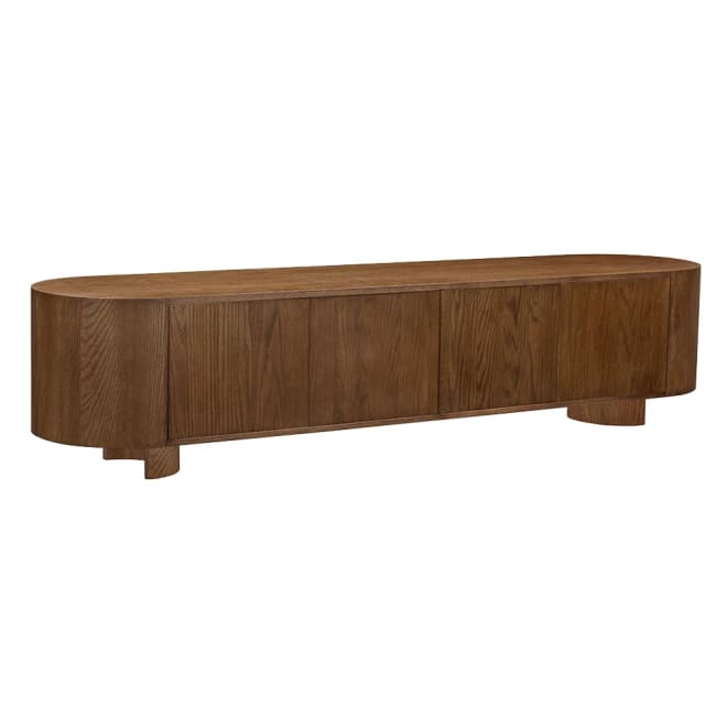 Clairemont Oak TV Unit - 220cm color Natural