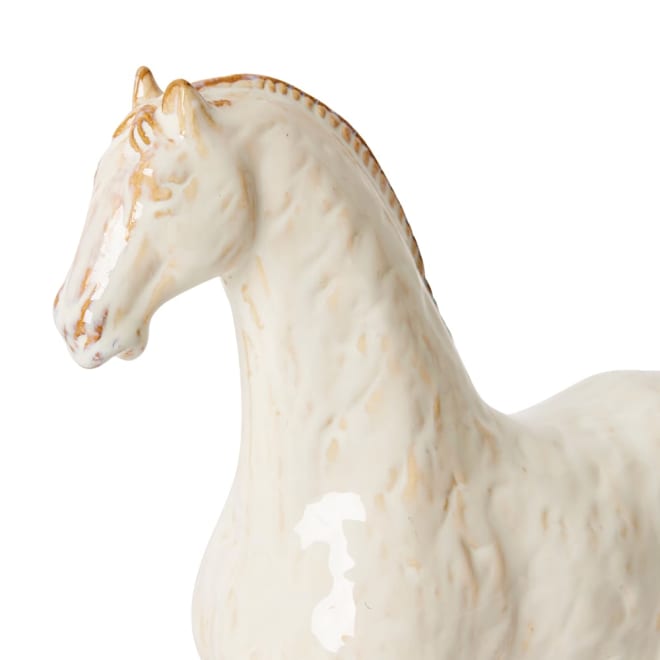 Horse Kamau Sculpture White - 27 x 12 x 28cm color White