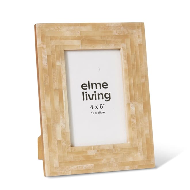 Challa 4x6" Photo Frame - 6 x 1 x 21.5cm color Beige