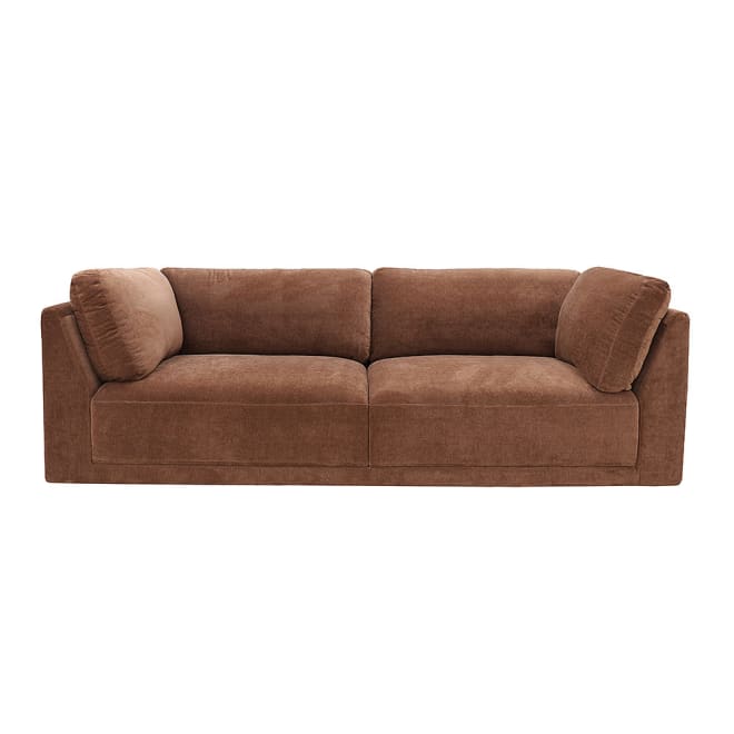 Emily Muse Rust Sofa - 4 Seater color Muse Rust