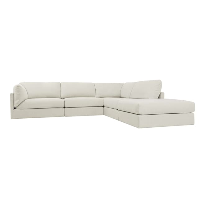 Finley Toorak Pearl Modular Sofa RAF Terminal - 5 Seater color Toorak Pearl