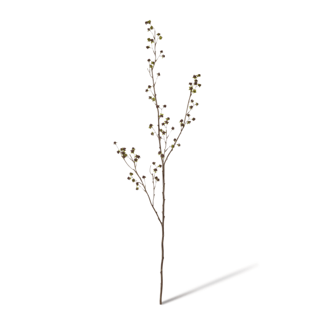 Apple Budding Blossom Spray - 44 x 25 x 109cm color Burgundy