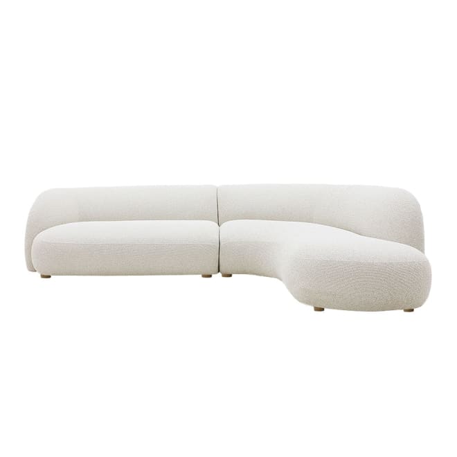 Greer Alba Oatmeal Sofa - 2 Seater with Right Terminal color Alba Oatmeal