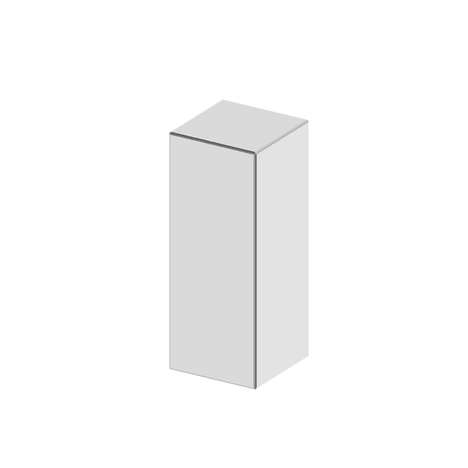 Gleam Mirrored Plinth - 90cm color Silver