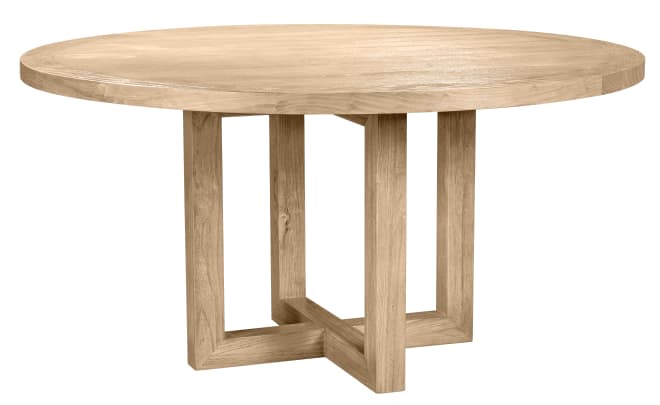 Coast Dining Table Reclaimed Elm Round color Natural
