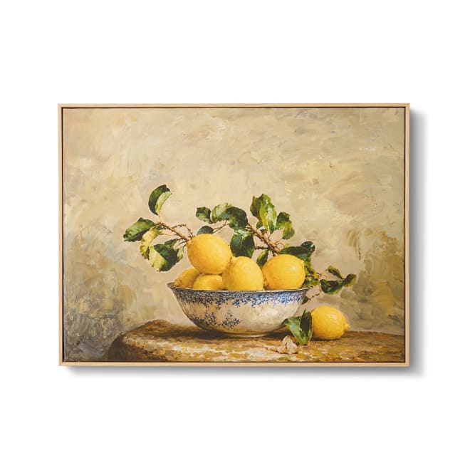 Bowl of Lemon (DS) Still Life color Yellow