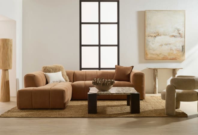 Lucello Tribute Chestnut Sofa - 3 Seater LAF Terminal color Tribute Chestnut
