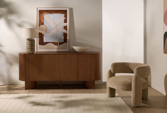 Clairemont Oak Buffet - 200cm color Natural